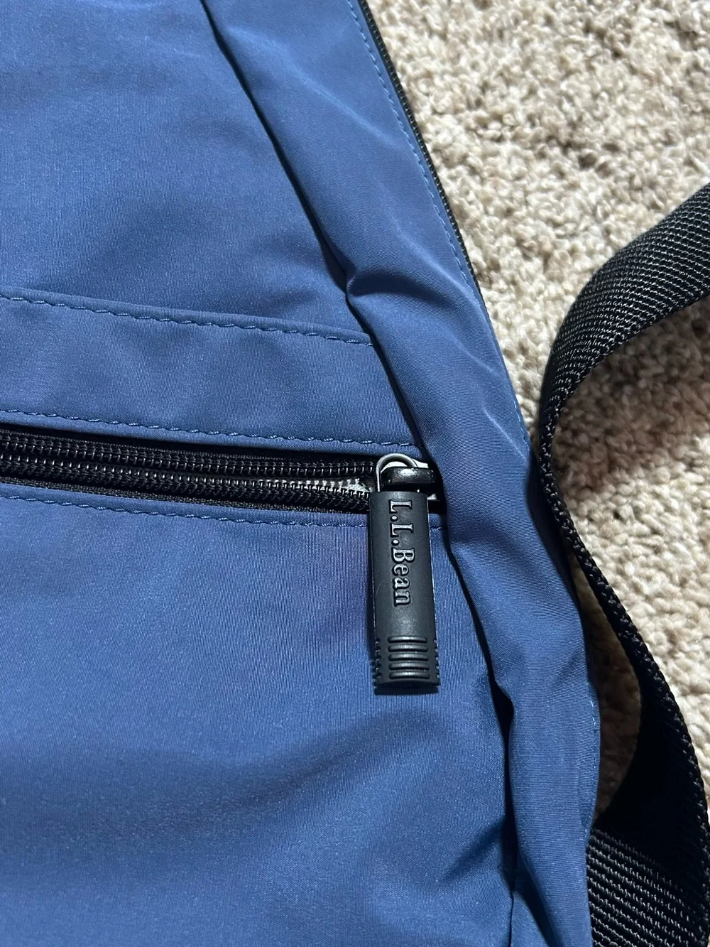 Vintage L.L. Bean x AmeriBag Healthy Back Bag - Blue Nylon Sling Backpack